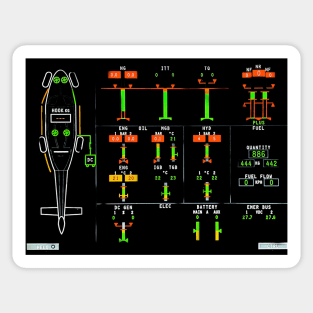 Aviation  Glass Cockpit Sticker